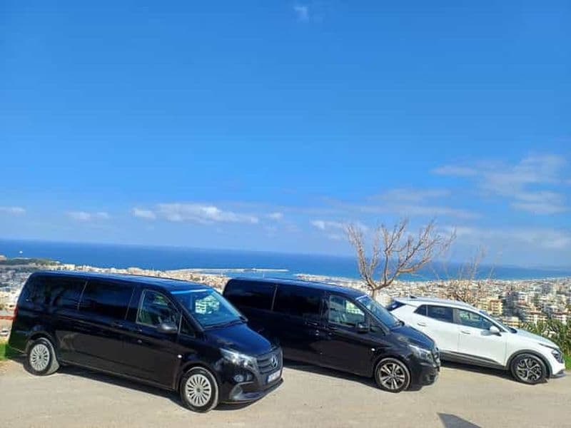 Billet Crète : Transfert privé vers et depuis les ports et aéroports de La Canée