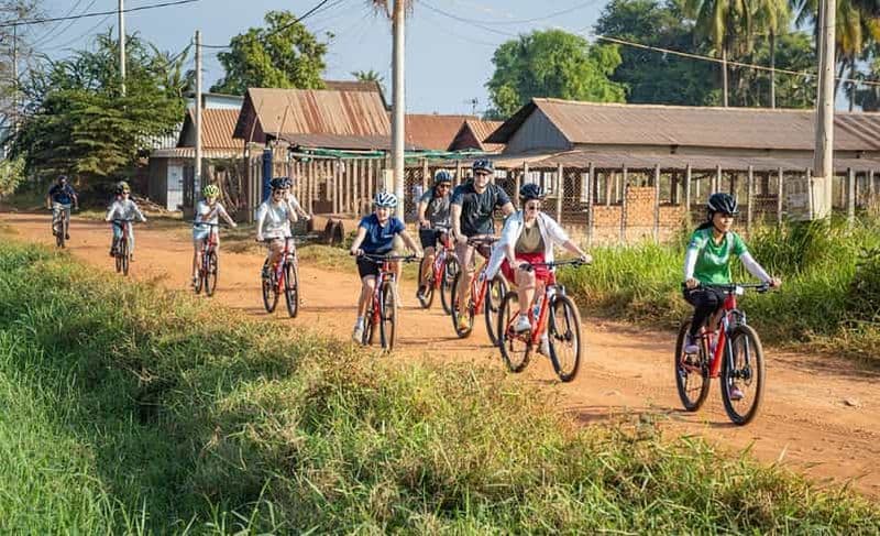 Visite de la campagne de Siem Reap à vélo (vélo électrique disponible)