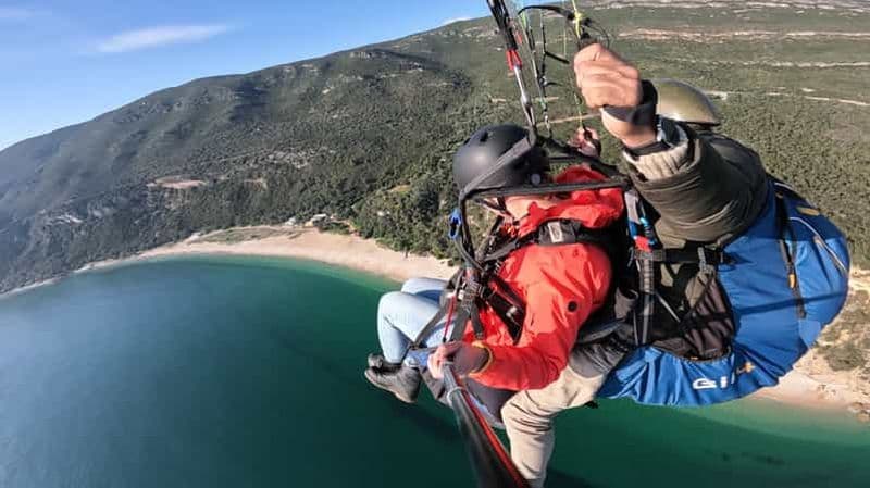 Depuis Lisbonne : Pack Parapente (Vol+Vidéo+Transport)
