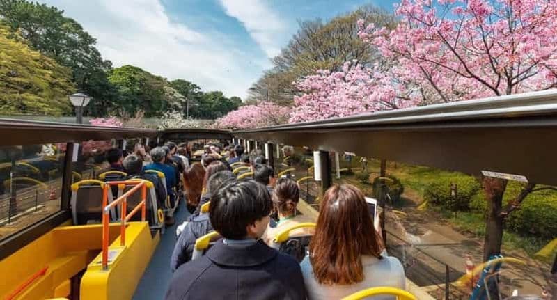 Tokyo : Bus touristique à toit ouvert avec audioguide