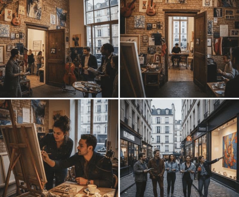 Billet Paris : atelier d'art, brunch et visite de la galerie du Marais