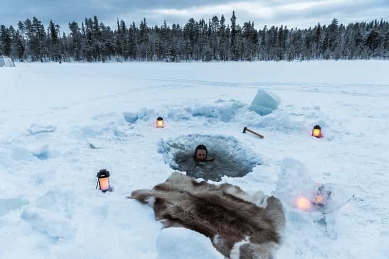 Billet Jokkmokk : Tente de cryothérapie et de sauna sibérien avec anges de neige