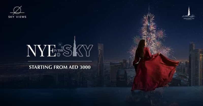 Billet Dubaï : Burj Khalifa Sky Views Feu d'artifice et dîner du Nouvel An