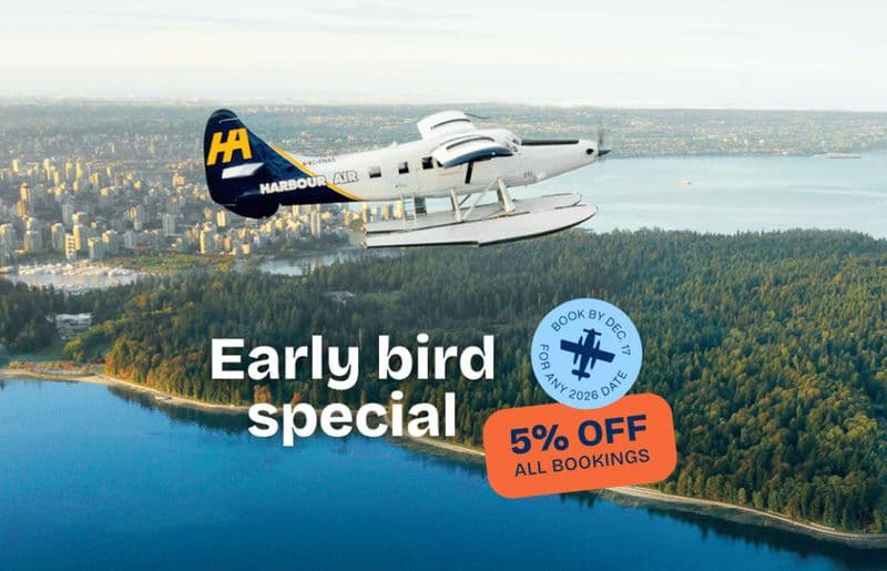 Billet Depuis Vancouver : Excursion à Victoria en hydravion et visite des Jardins Butchart