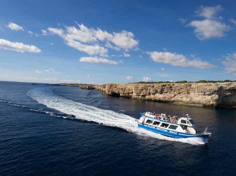Depuis Cala Galdana : excursion de 2 h en bateau à fond de verre