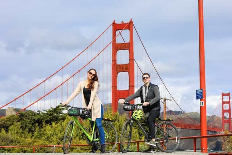 Billet San Francisco : Location de vélo depuis le Golden Gate Bridge avec carte