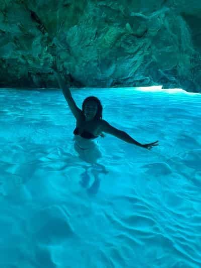 Billet Vlore : visite de la grotte secrète Blue Gem et de la baie de Grama en bateau rapide