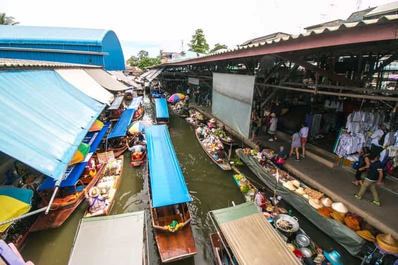 Bangkok : Location de voiture privée pour le marché flottant de Damnoen Saduak