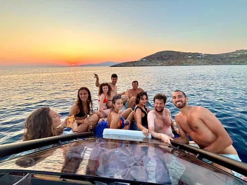 Billet Andros : croisière de luxe au coucher du soleil (3 heures, boissons incluses)