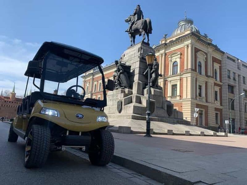 Cracovie : Visite touristique de la vieille ville en voiturette de golf Eco Buggy