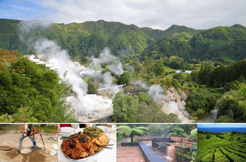 Billet Açores : Visite d'une jounée privée Furnas Hot Baths & Gastronomy