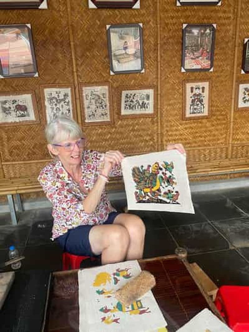 Hanoï : visite du village de peinture de Dong Ho et de la pagode Dau avec déjeuner