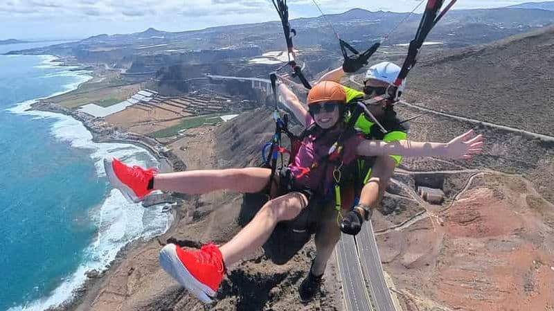 Grande Canarie : vol en parapente avec tapas et prise en charge