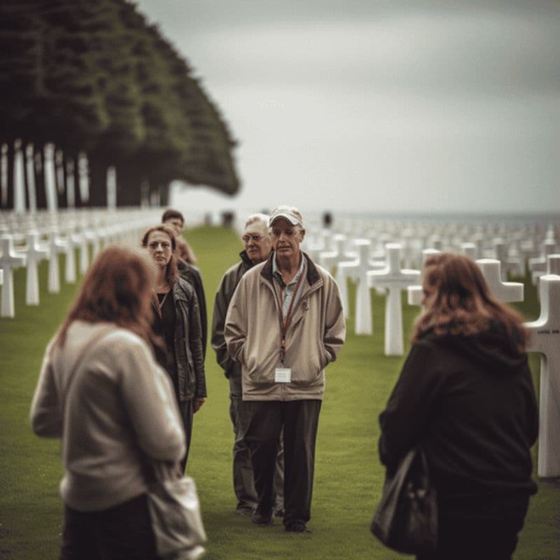 Normandie : Visite guidée du cimetière américain d'Omaha Beach