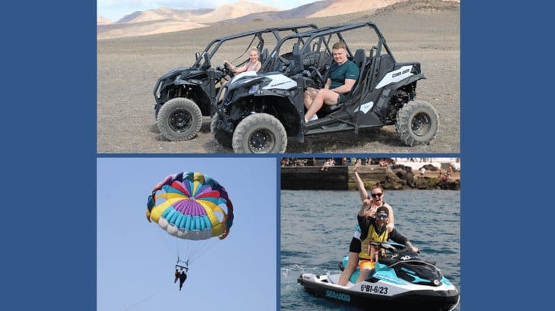 PACK TRIO Aventure en buggy, jet ski et parachute ascensionnel