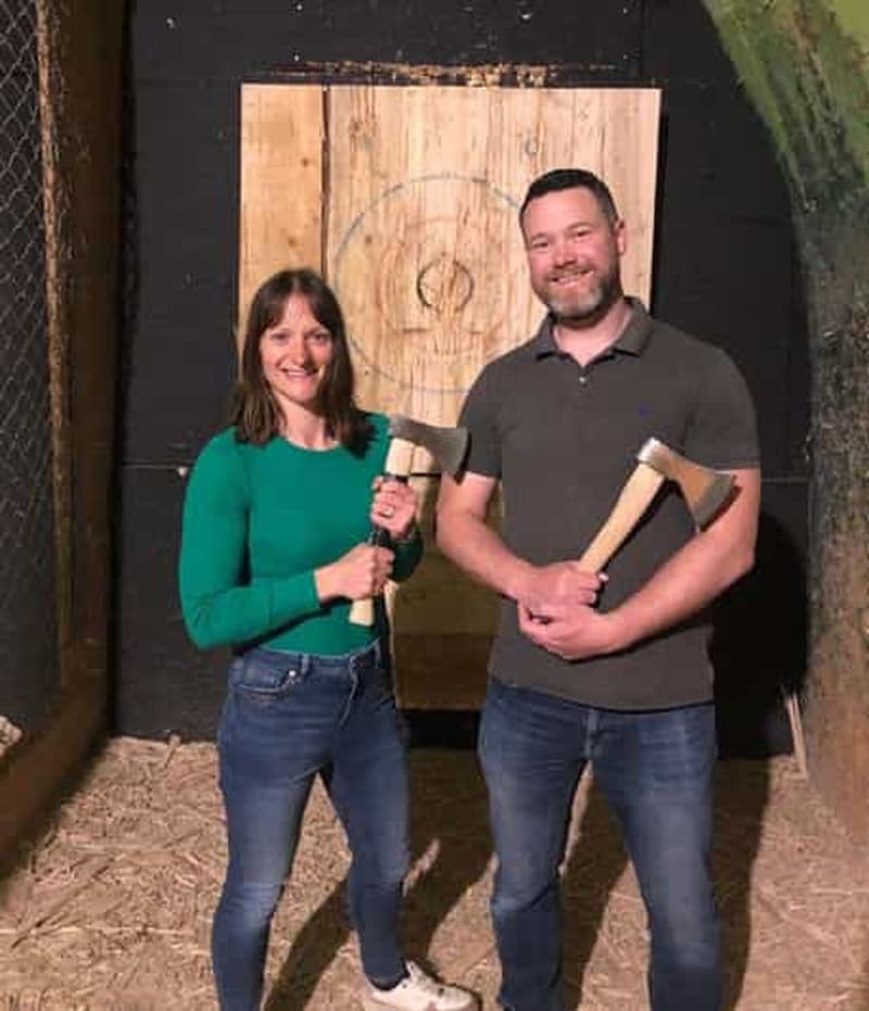 Cracovie : lancer de hache avec un moniteur professionnel