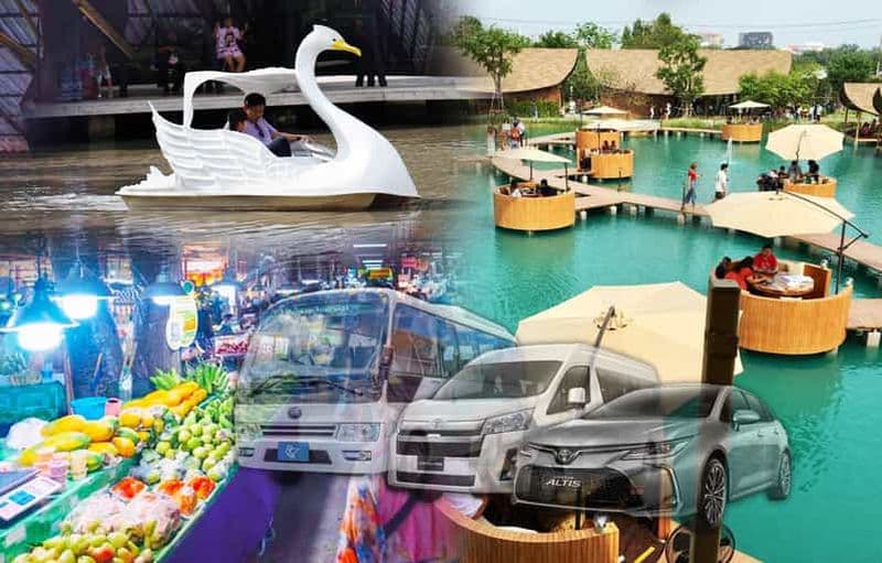 Billet Private 3 IG Cafe + Don Wai Floating Market : de Bangkok