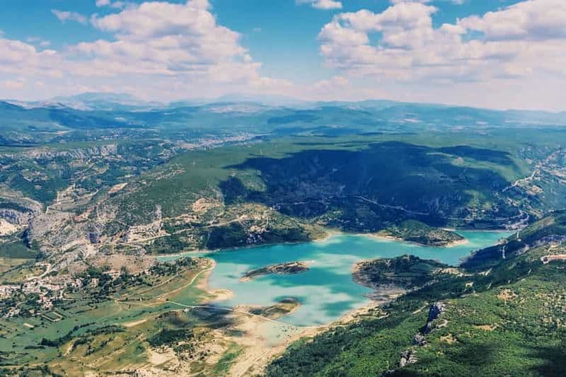 Billet Depuis Sinj : survol d'Imotski, Trilj, Omiš, et Split