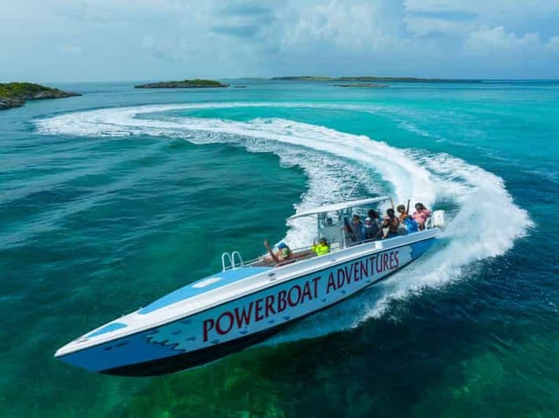 Nassau : Excursion d'une journée en bateau à moteur à Exuma