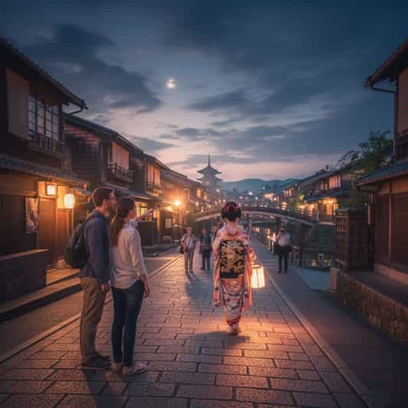 Billet Kyoto : visite à pied nocturne de Gion et traditions des geishas