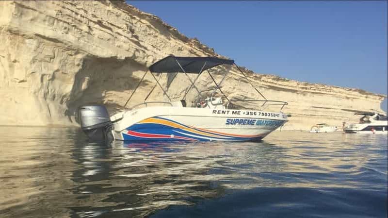 Billet Sliema : BATEAU PRIVÉ EN AUTOCONDUITE pour 3,5 heures