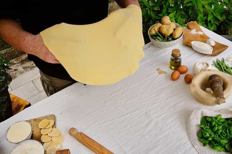 Levanto : cours de cuisine sur les pâtes pansotti et la ricotta au citron