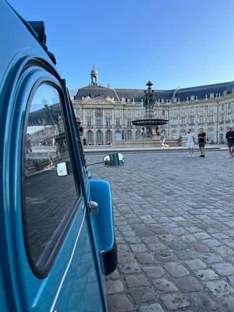 Billet Visite de Bordeaux Unesco en voiture 2cv & gourmandises