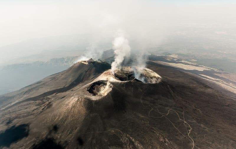 Vol en hélicoptère au-dessus de l’Etna