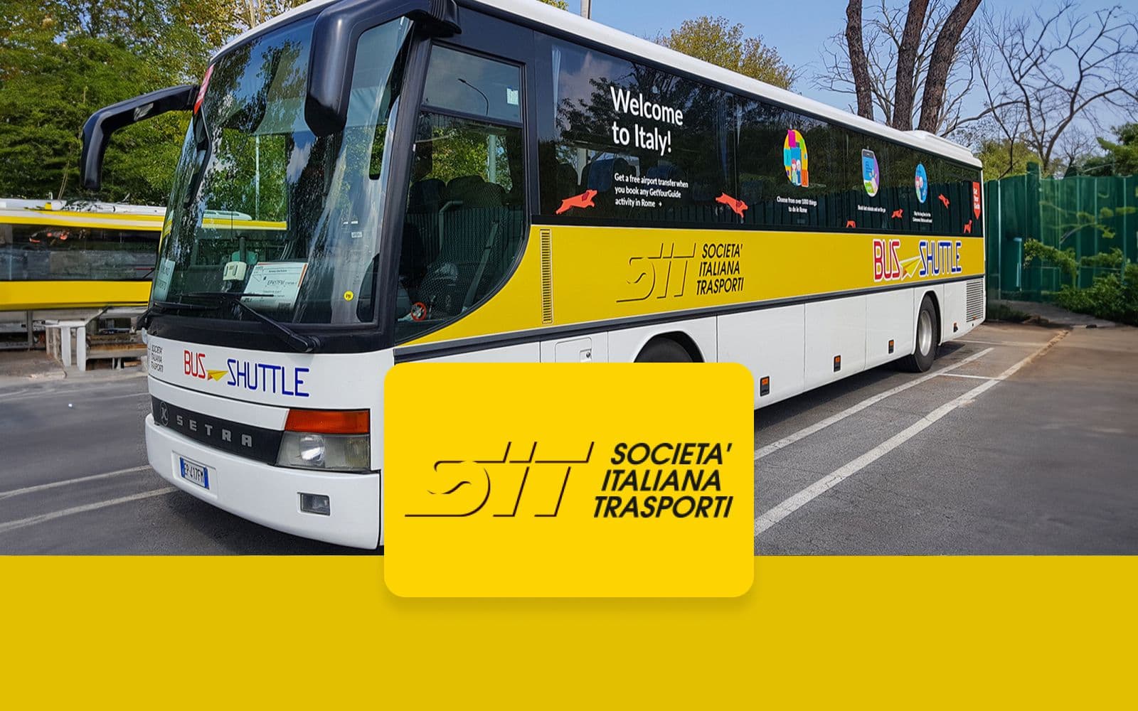 Navettes en bus : aéroport Ciampino depuis/vers la gare Termini de Rome par SIT