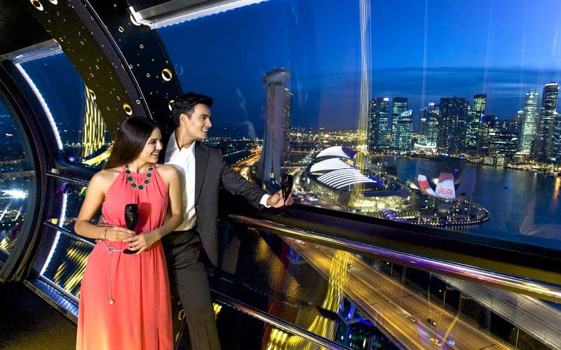 Billet Expérience VIP Singapore Flyer avec champagne ou Singapore Sling
