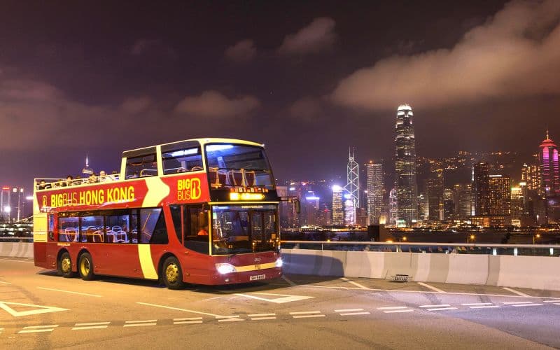 Billet Big Bus : Visite nocturne de Hong Kong Kowloon