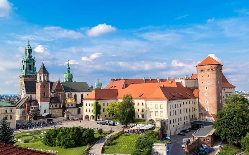 Visite de la vieille ville en voiturette de golf et visite guidée du château de Wawel