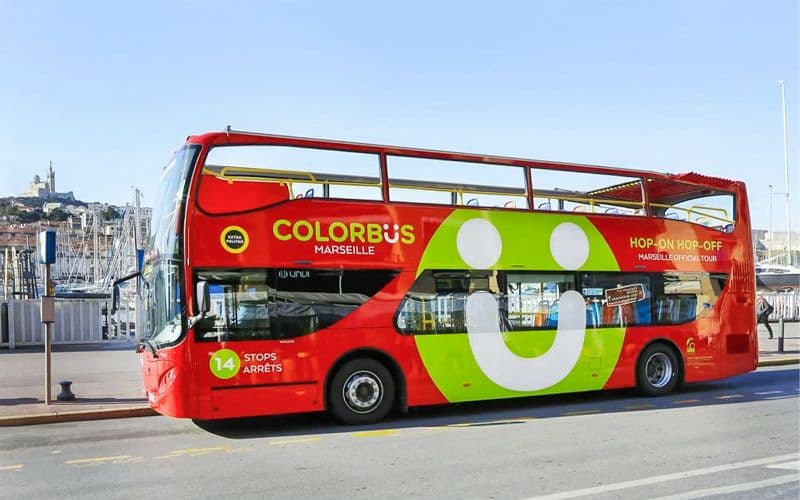 Billet Colorbus : visite de Marseille en bus Hop-On Hop-Off