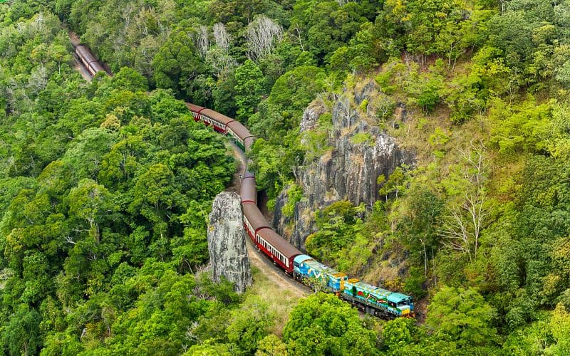 Depuis Cairns : Train panoramique, Skyrail et Hartley's Crocodile Adventures