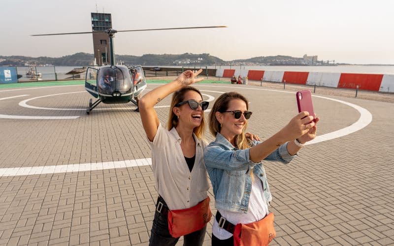 10 minutes de vol en hélicoptère au-dessus de la côte de Lisbonne