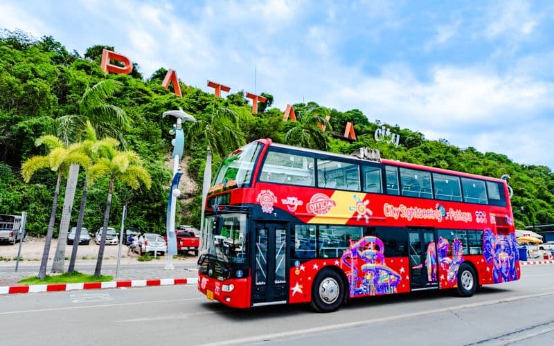 City Sightseeing : Pattaya Hop-On Hop-Off bus tour en bus Hop-On Hop-Off