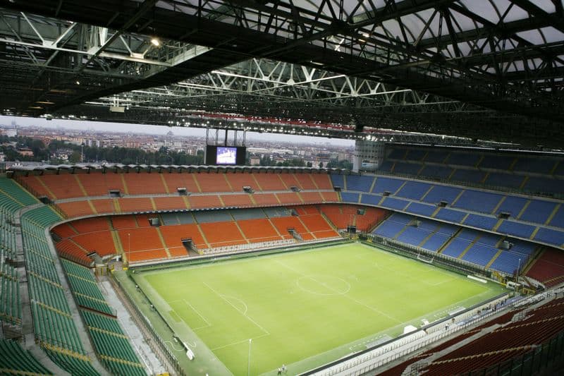 Visite du stade San Siro à Milan