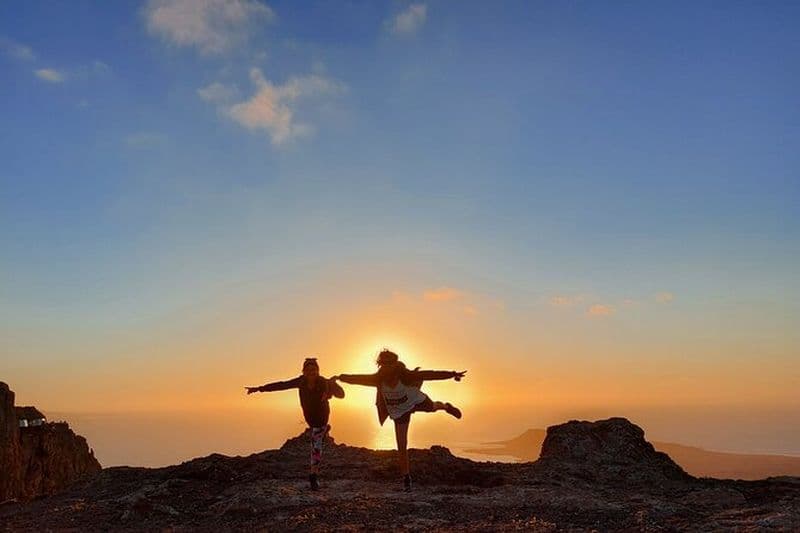 Randonnée dans le parc naturel des volcans à Lanzarote