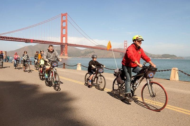 Balade à vélo sur le Golden Gate et à Sausalito à San Francisco