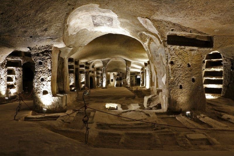 Visite guidée des catacombes de San Gennaro à Naples