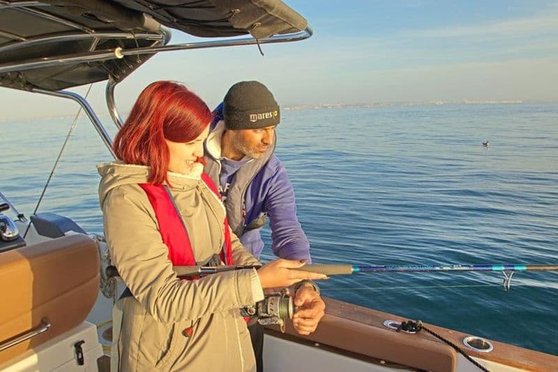Expérience de pêche sur le récif de Portimão