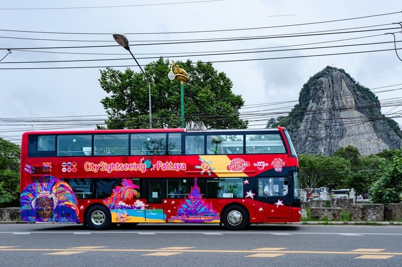 Circuit hop-on hop-off en bus Elephant à Pattaya (48 h)