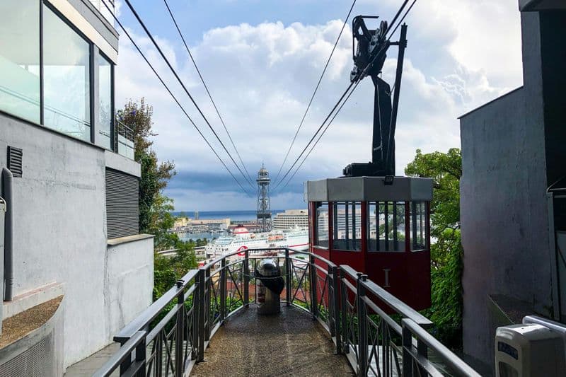 Billet Billets aller simple pour le téléphérique depuis le mont Montjuïc à Barcelone