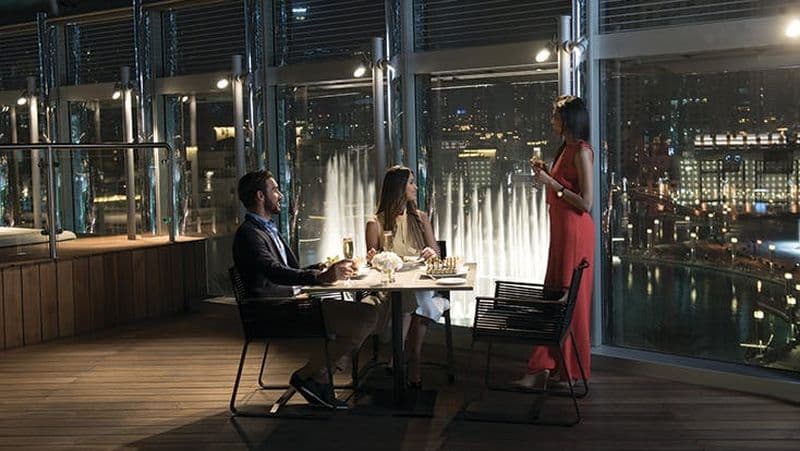 Billet Billets pour le Burj Khalifa (étages 124 et 125) avec repas sur le rooftop