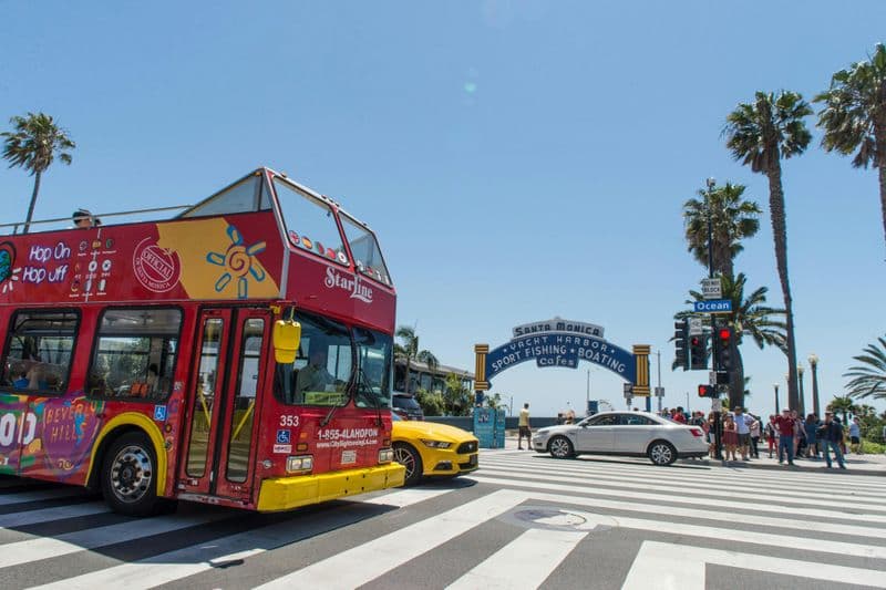Bus touristique City Sightseeing de Los Angeles