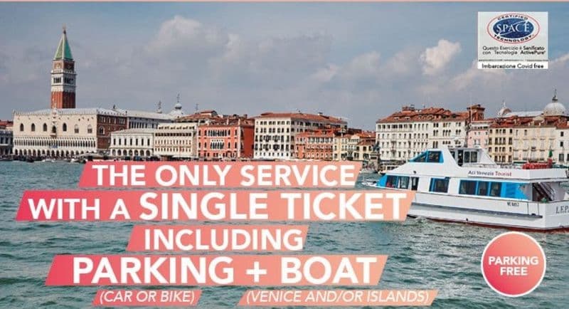 Billet Bateau aller-retour pour Venise avec parking gratuit à Jesolo