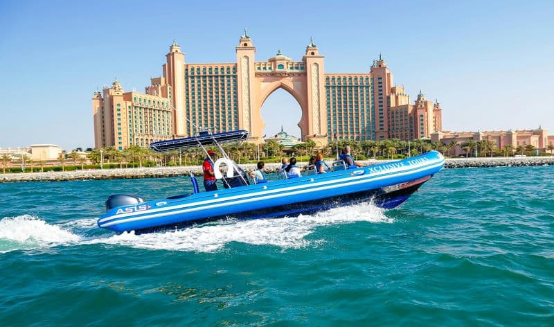 Billet Visite en hors-bord de la marina de Dubaï, d'Atlantis et de Burj Al Arab