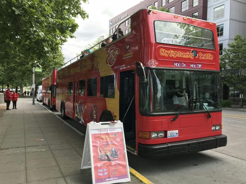 Sky View Observatory and hop-on hop-off bus tour in Seattle