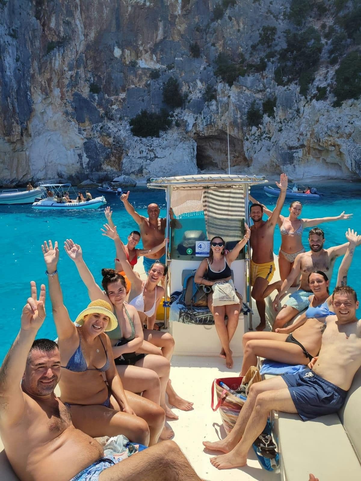 Billet Excursion en bateau Cala Goloritzè, Mariolu, Gabbiani, Biriala, Grotta del Fico