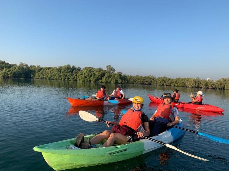 Excursion en kayak dans la mangrove d'Abu Dhabi